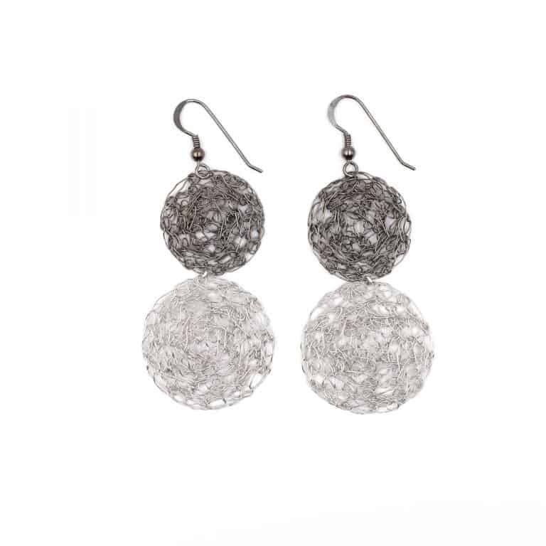 statement earrings in silver