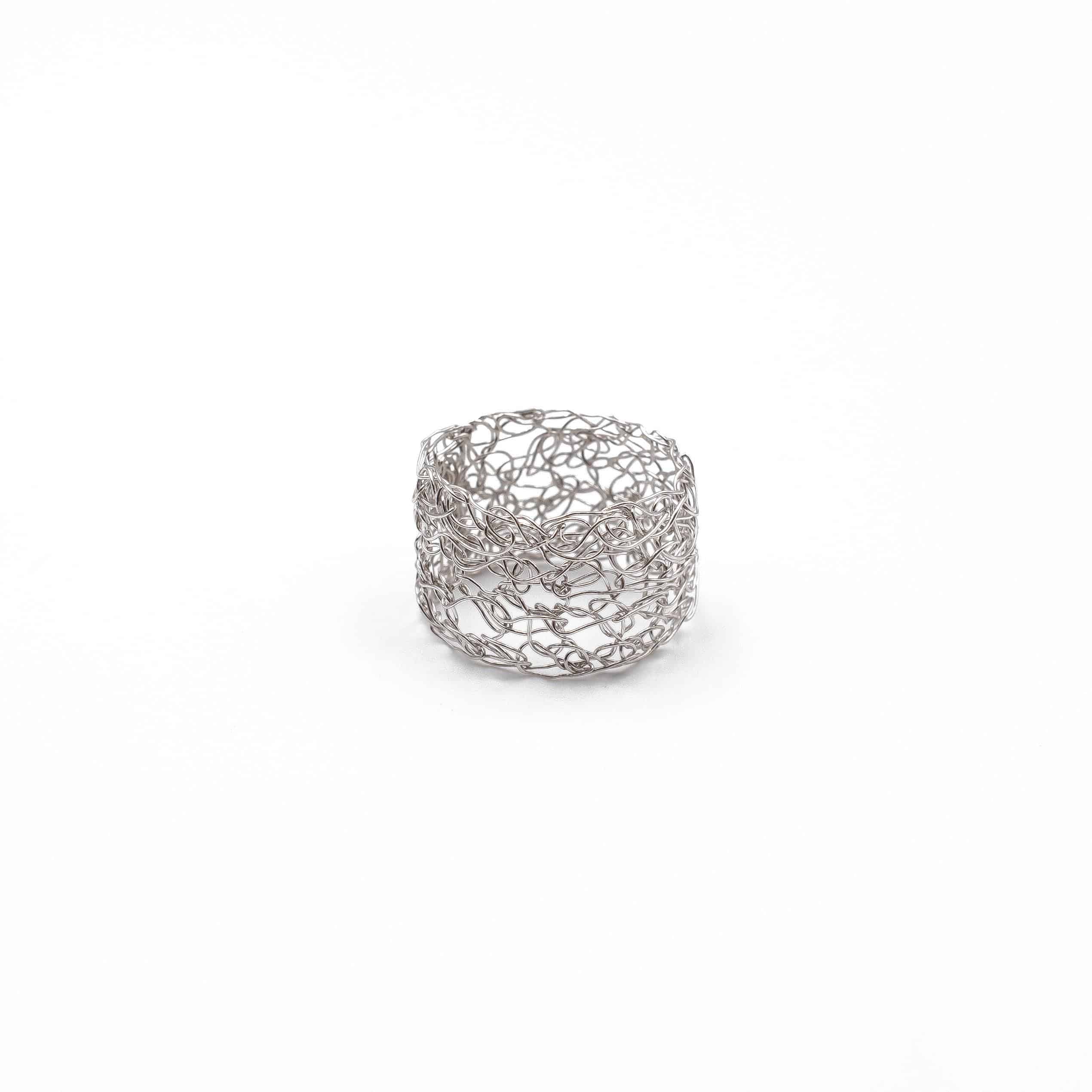 Platinum Band Ring - Maria Glezelli | Designer Jewellery